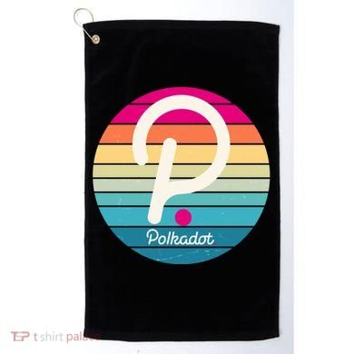 Vintage Polkadot Crypto Currency Logo Golf Towel