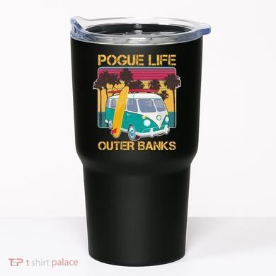 Vintage Pouge Life Outer Bank Beach Tumbler