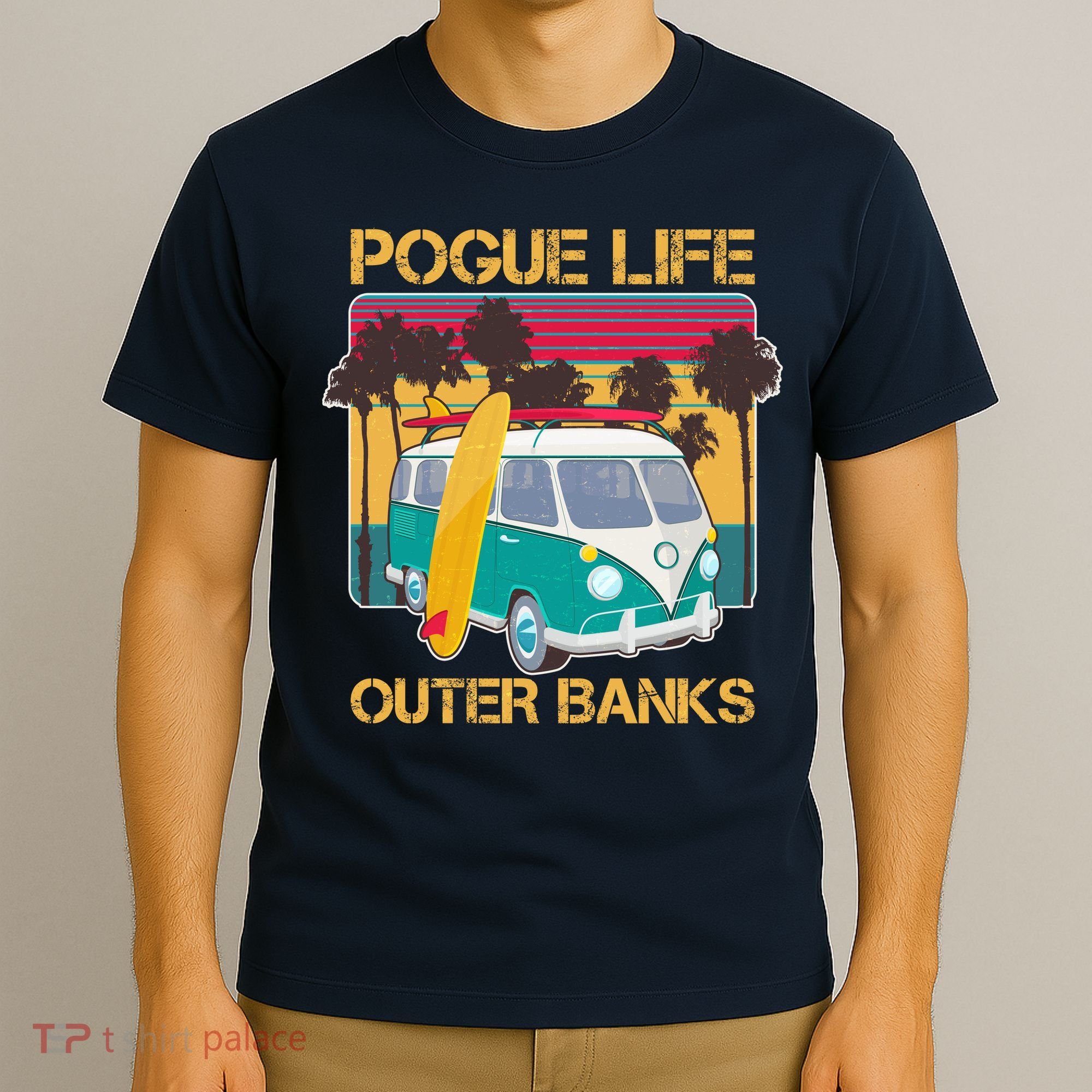 Vintage Pouge Life Outer Bank Beach T-Shirt