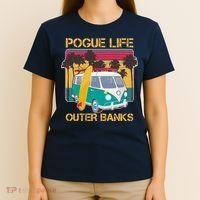 Vintage Pouge Life Outer Bank Beach T-Shirt thumb 4