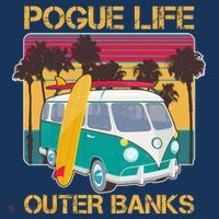 Vintage Pouge Life Outer Bank Beach T-Shirt thumb 7