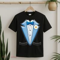 Vintage Powder Blue Suit Tuxedo Costume T-Shirt thumb 2