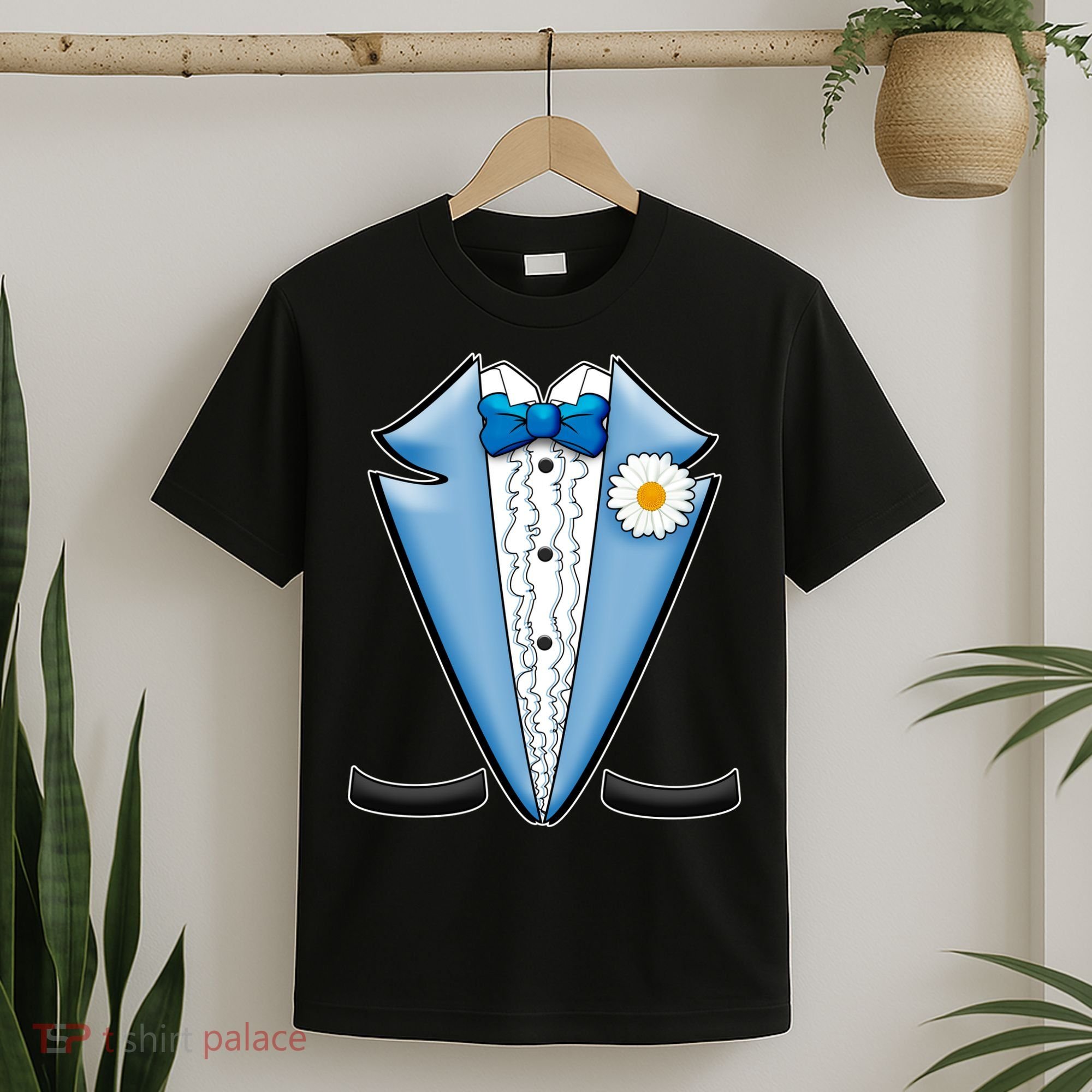 Vintage Powder Blue Suit Tuxedo Costume T-Shirt