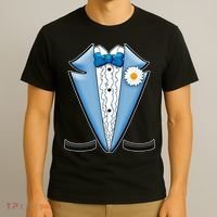Vintage Powder Blue Suit Tuxedo Costume T-Shirt thumb 3