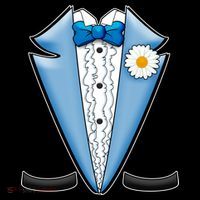 Vintage Powder Blue Suit Tuxedo Costume T-Shirt thumb 7