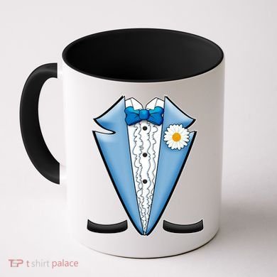 Vintage Powder Blue Suit Tuxedo Costume Coffee Mug