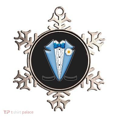 Vintage Powder Blue Suit Tuxedo Costume Ornament
