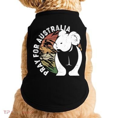 Vintage Pray For Australia Koala Doggie Tank
