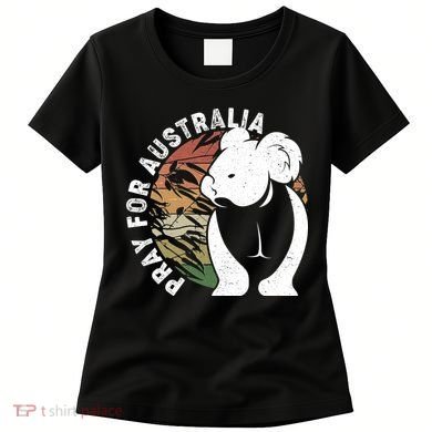 Vintage Pray For Australia Koala Women's T-Shirt