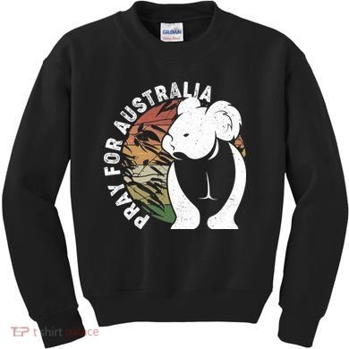 Vintage Pray For Australia Koala Kids Sweatshirt
