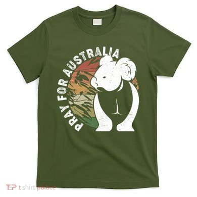 Vintage Pray For Australia Koala T-Shirt
