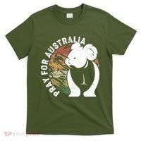 Vintage Pray For Australia Koala T-Shirt thumb 0
