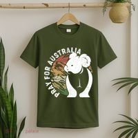 Vintage Pray For Australia Koala T-Shirt thumb 2