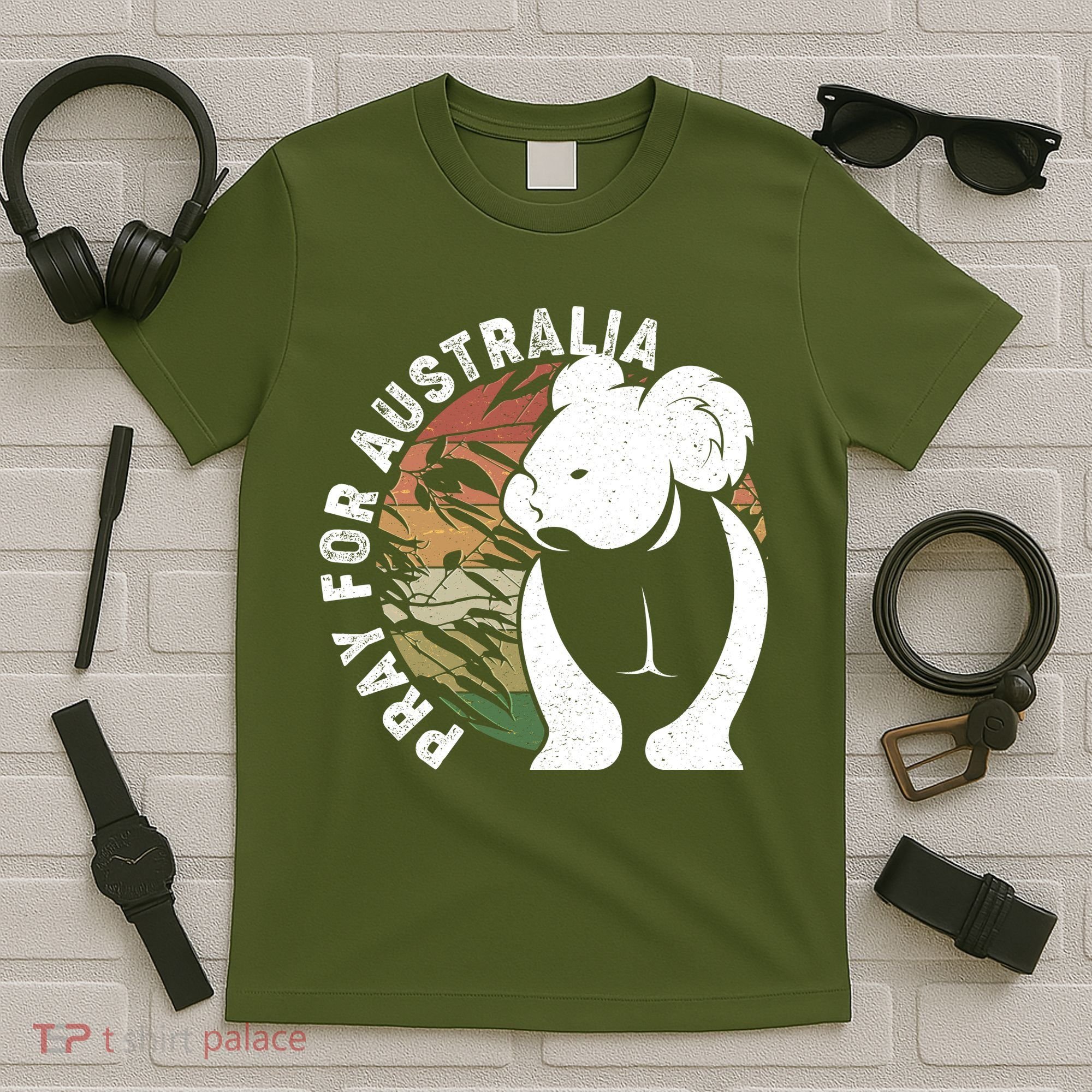 Vintage Pray For Australia Koala T-Shirt