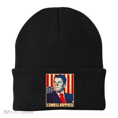 Vintage President Reagan I Smell Hippies Beanie