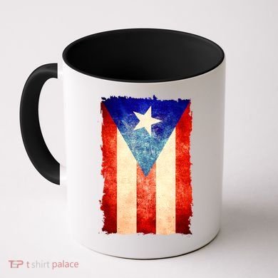 Vintage Puerto Rico Flag Coffee Mug
