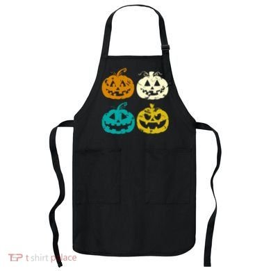 Vintage Pumpkin Halloween Apron