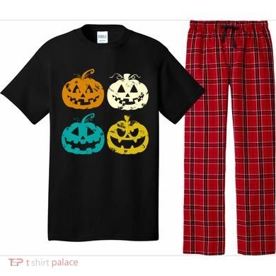 Vintage Pumpkin Halloween Pajama Set