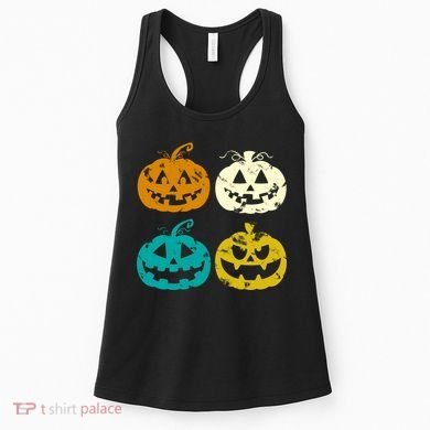 Vintage Pumpkin Halloween Women's Tank Top