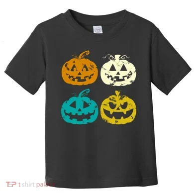 Vintage Pumpkin Halloween Toddler T-Shirt