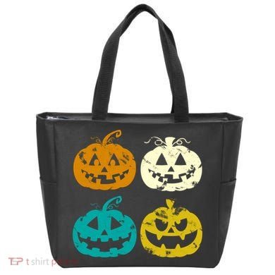 Vintage Pumpkin Halloween Tote Bag