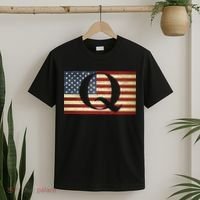 Vintage Q-Anon USA Flag T-Shirt thumb 2
