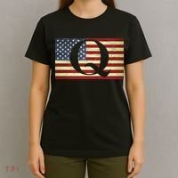 Vintage Q-Anon USA Flag T-Shirt thumb 4