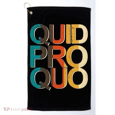 Vintage Quid Pro Quo Golf Towel