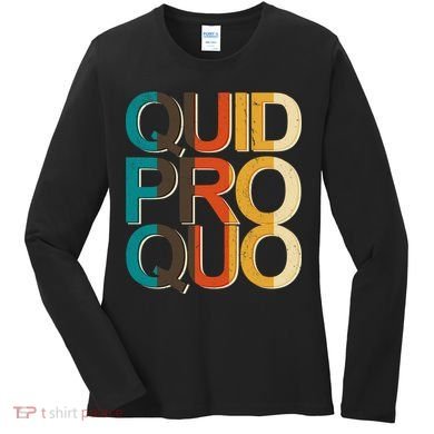 Vintage Quid Pro Quo Women's Long Sleeve Shirt