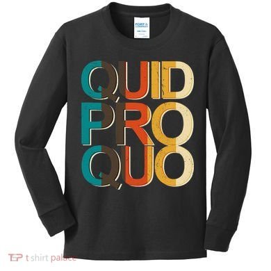 Vintage Quid Pro Quo Kids Long Sleeve Shirt