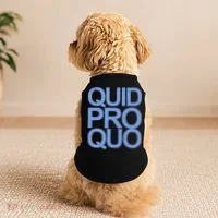 Vintage Quid Pro Quo Funny Doggie Tank thumb 2