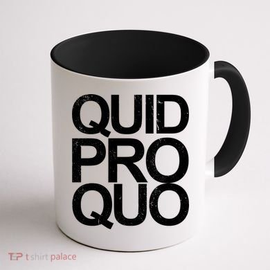 Vintage Quid Pro Quo Funny Coffee Mug back
