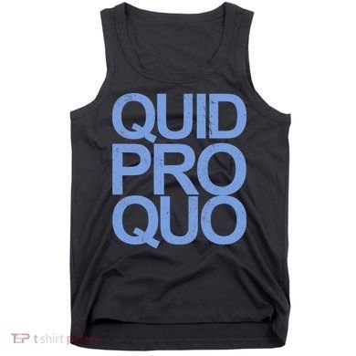 Vintage Quid Pro Quo Funny Tank Top