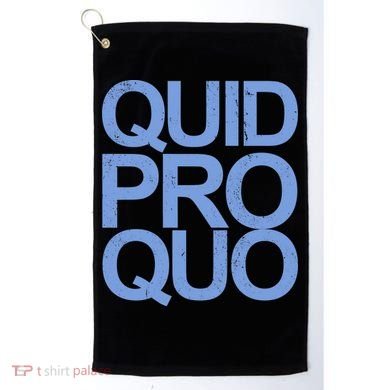 Vintage Quid Pro Quo Funny Golf Towel