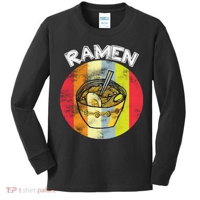 Vintage Ramen Kids Long Sleeve Shirt