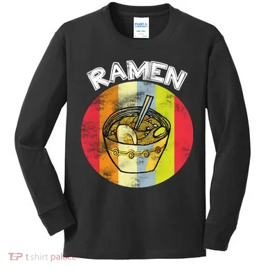 Vintage Ramen Kids Long Sleeve Shirt
