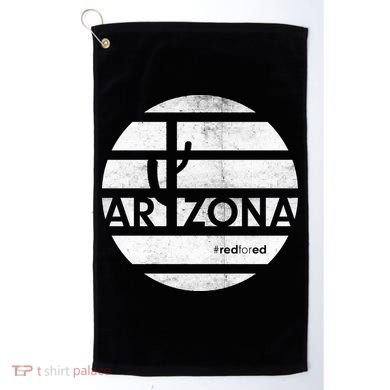 Vintage Red for Ed Arizona Cactus Golf Towel