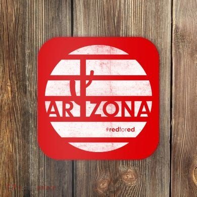 Vintage Red for Ed Arizona Cactus Coaster