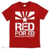 Vintage Red For Ed Arizona Teacher Flag T-Shirt thumb 0