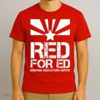 Vintage Red For Ed Arizona Teacher Flag T-Shirt thumb 3