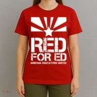 Vintage Red For Ed Arizona Teacher Flag T-Shirt thumb 4