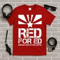 Vintage Red For Ed Arizona Teacher Flag T-Shirt thumb 5
