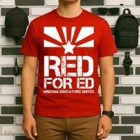 Vintage Red For Ed Arizona Teacher Flag T-Shirt thumb 6