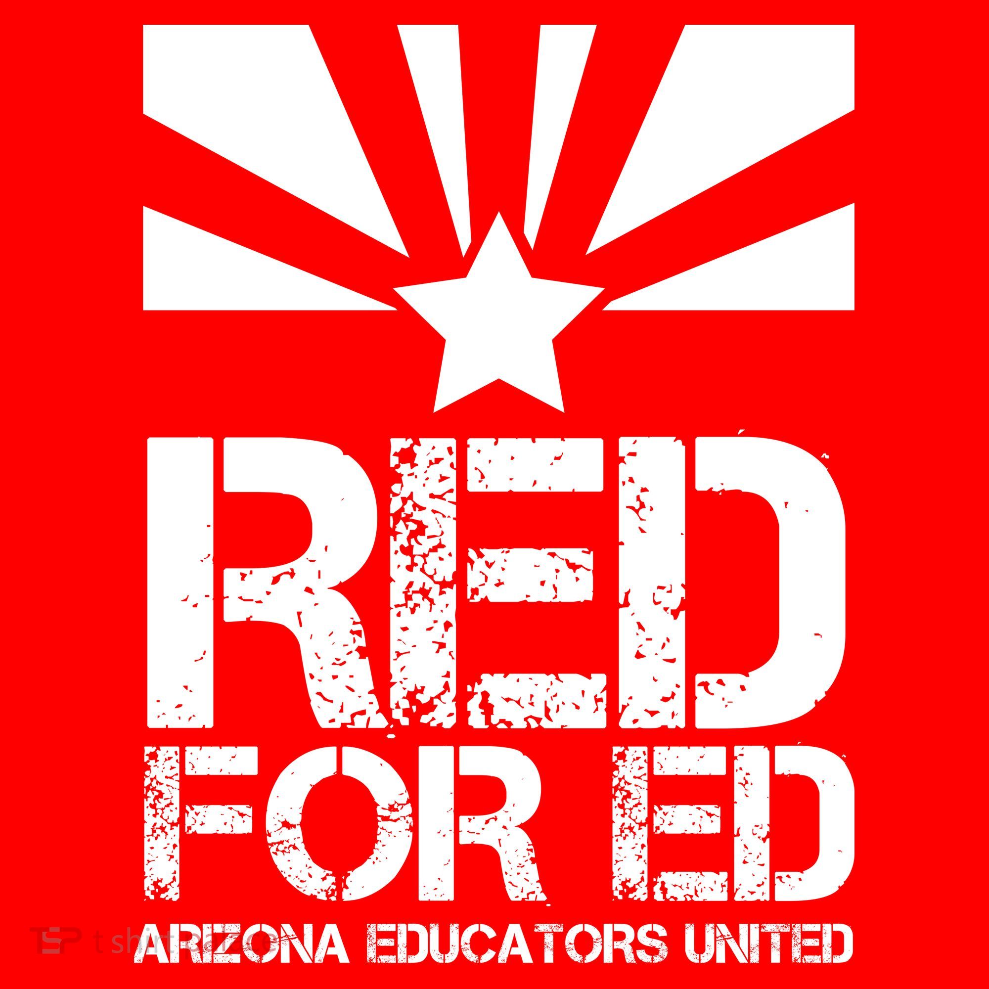 Vintage Red For Ed Arizona Teacher Flag T-Shirt