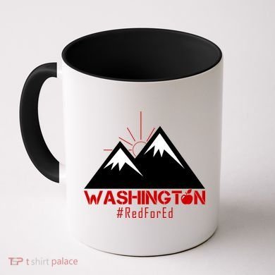 Vintage Red for Ed Washington State Mountains Coffee Mug