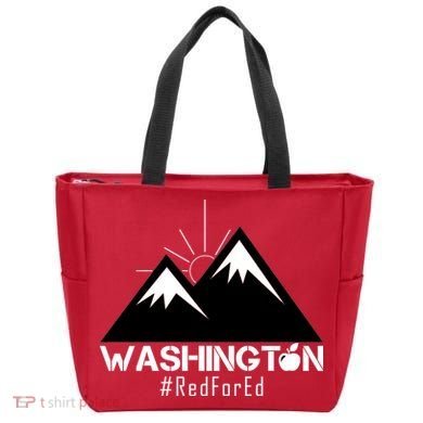Vintage Red for Ed Washington State Mountains Tote Bag