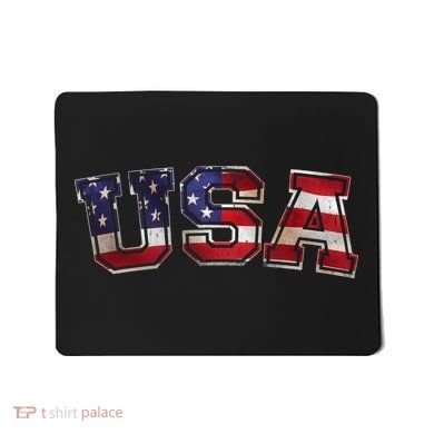 Vintage Red White And Blue USA Logo Mousepad