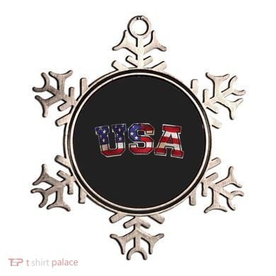 Vintage Red White And Blue USA Logo Ornament