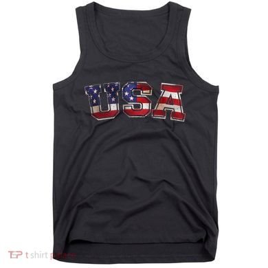 Vintage Red White And Blue USA Logo Tank Top