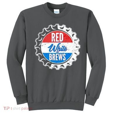 Vintage Red White and Brews Sweatshirt